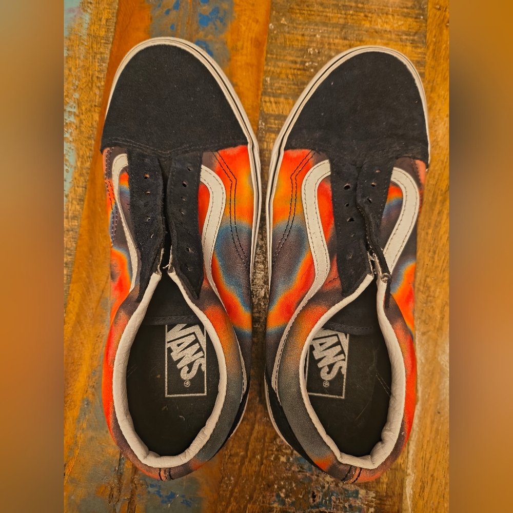 Vans Dark Aurora Old Skool Shoes Size 8.5